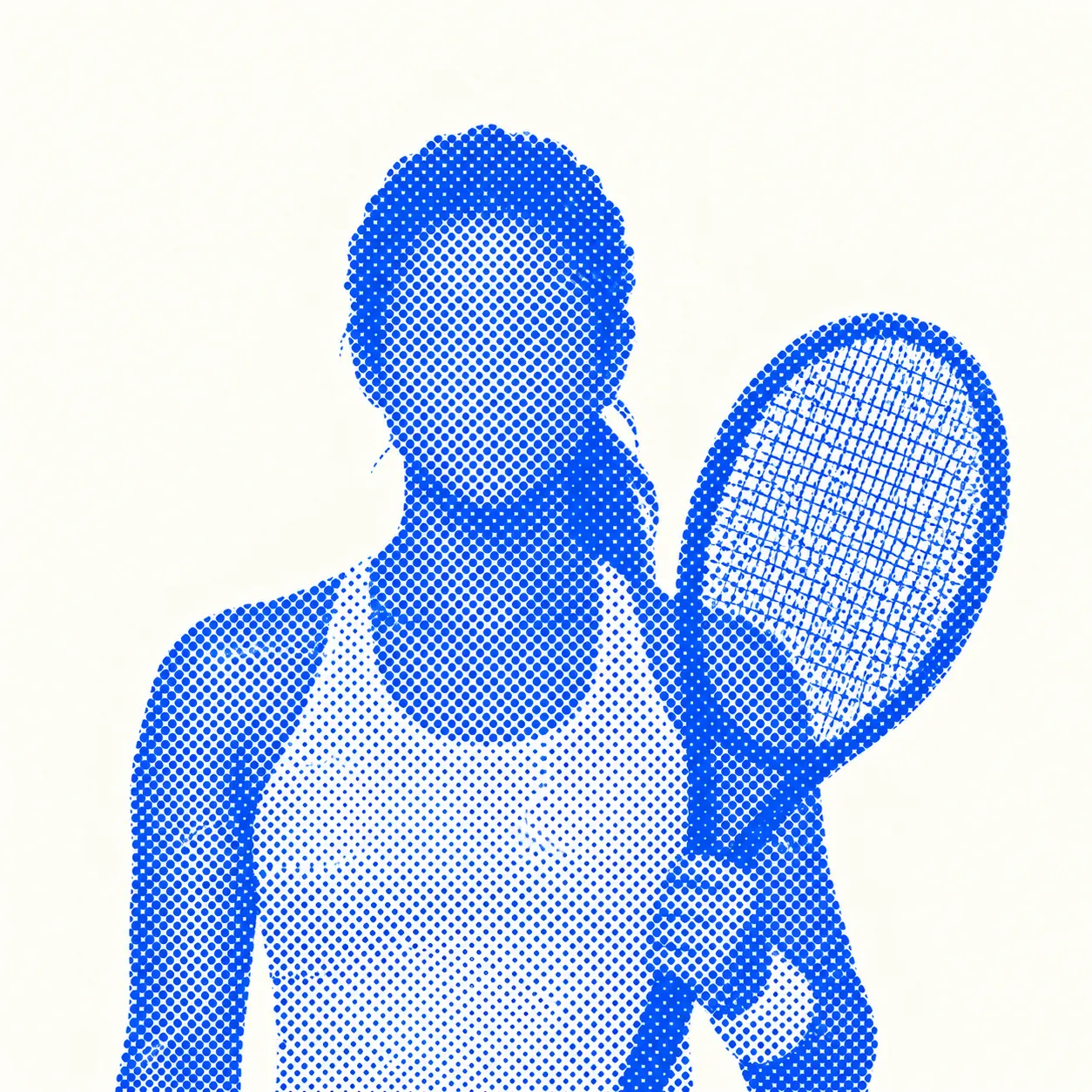 A tennis player competing on court.